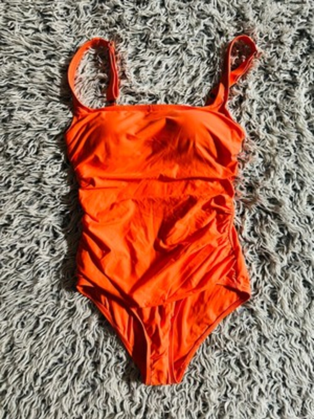 Anne Cole Ladies Adjustable Strap Square Neck One Piece Swimsuit medium
